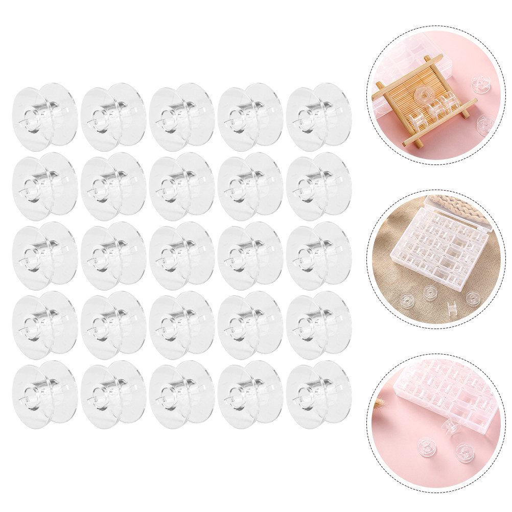 Embroidery Thread - 1세트 내마모성 투명 재봉 보빈 자수