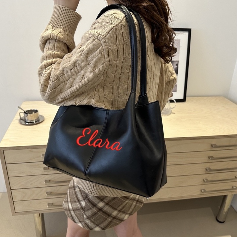 Embroidery Name Designs - 맞춤 자수 이지 언더암 토트백 긴