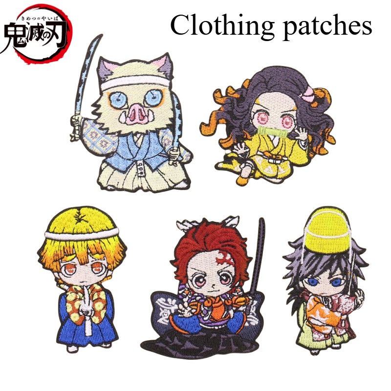 Embroidery Patch - 악마 슬레이어 Kamado Tanjirou Kamado Nezuko