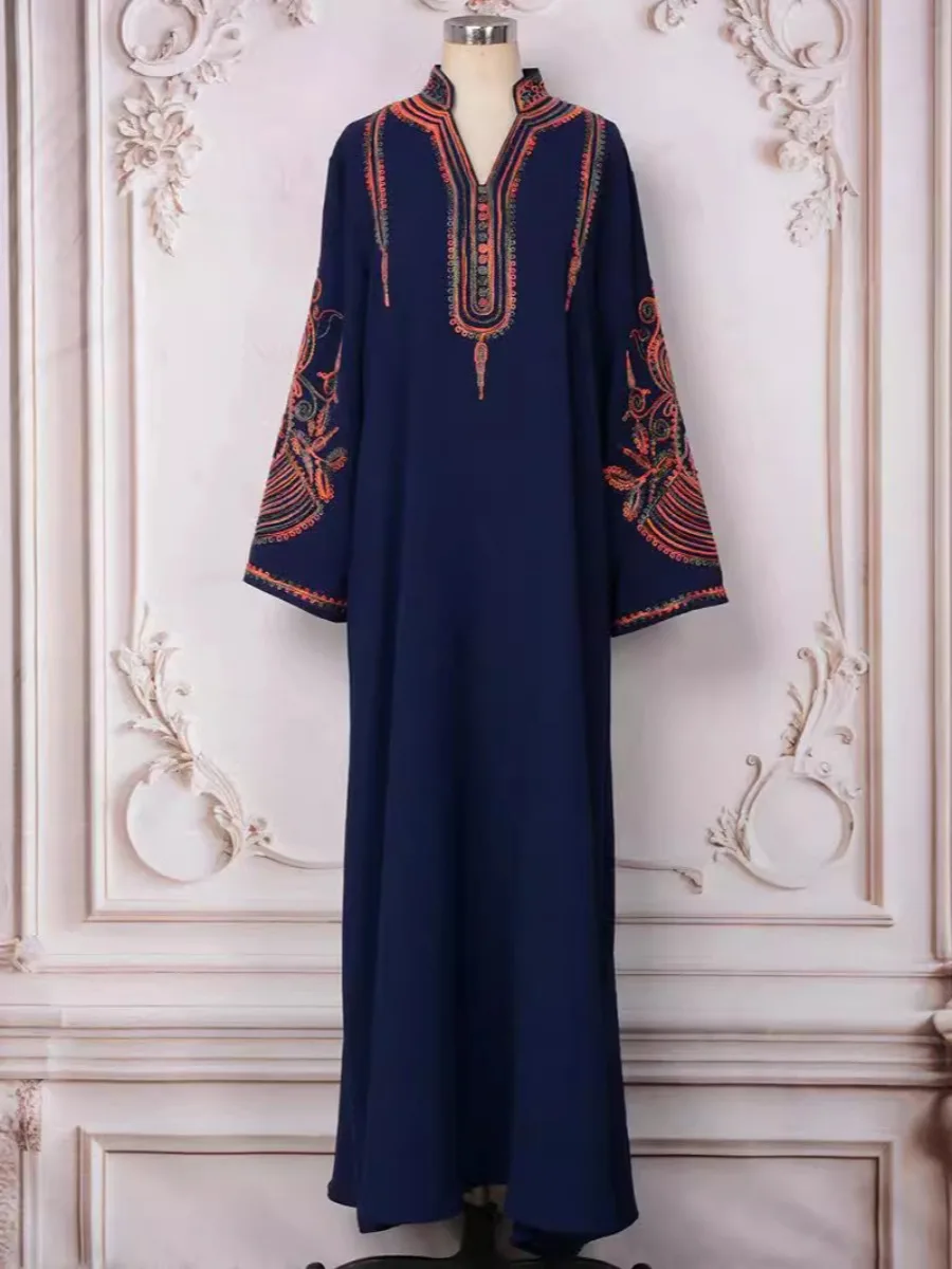 Embroidery Kaftan - 모로코 카프탄 아바야 여성 파티 드레스