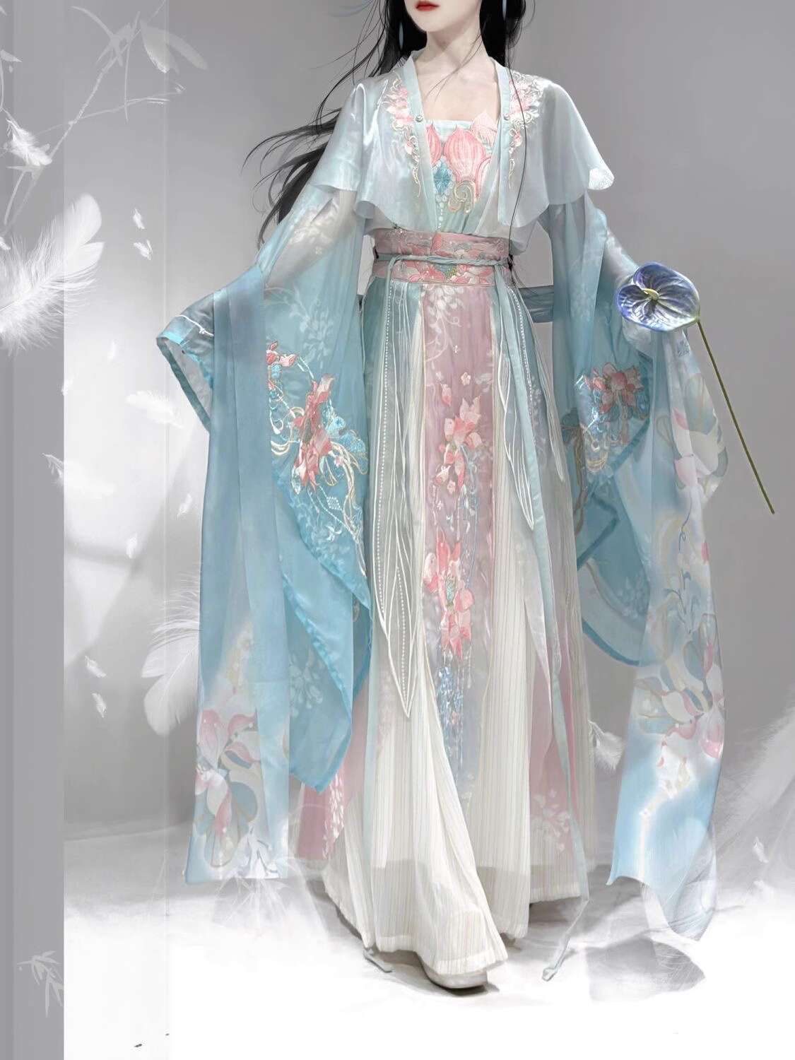 Embroidery Cotton - 새로운 Hanfu Wei Jinfeng 중공업 자수