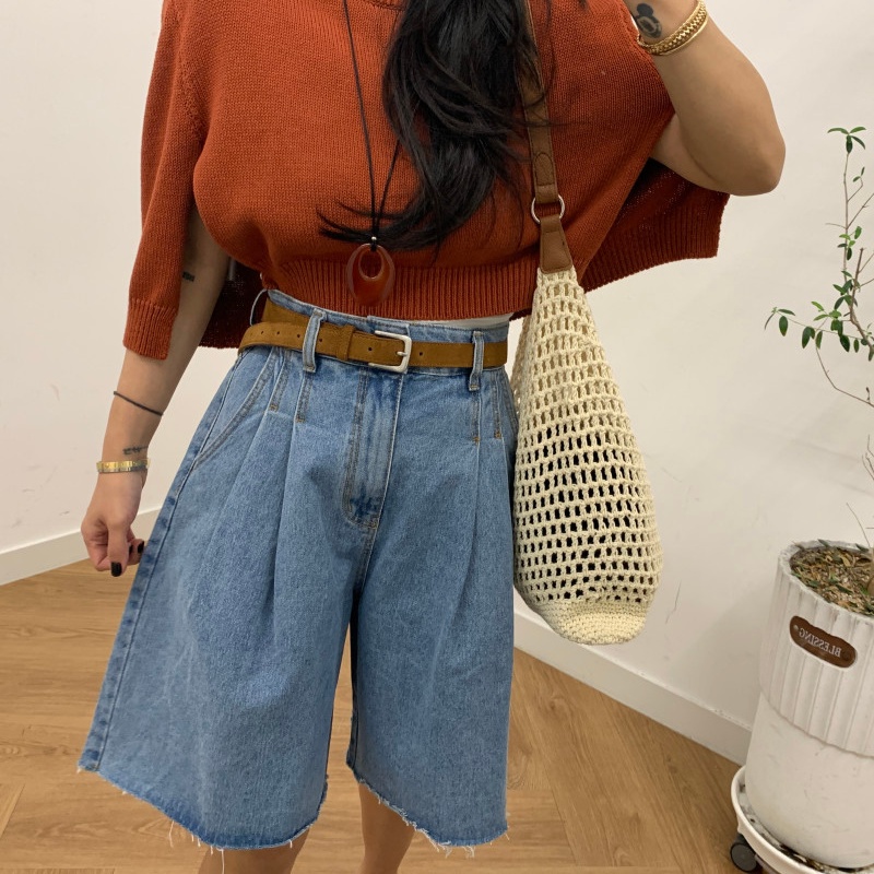 2026 로파 Y2K 패션 솔리드 플리츠 배기 여름 여 - Embroidery Jeans 리뷰 및 가격