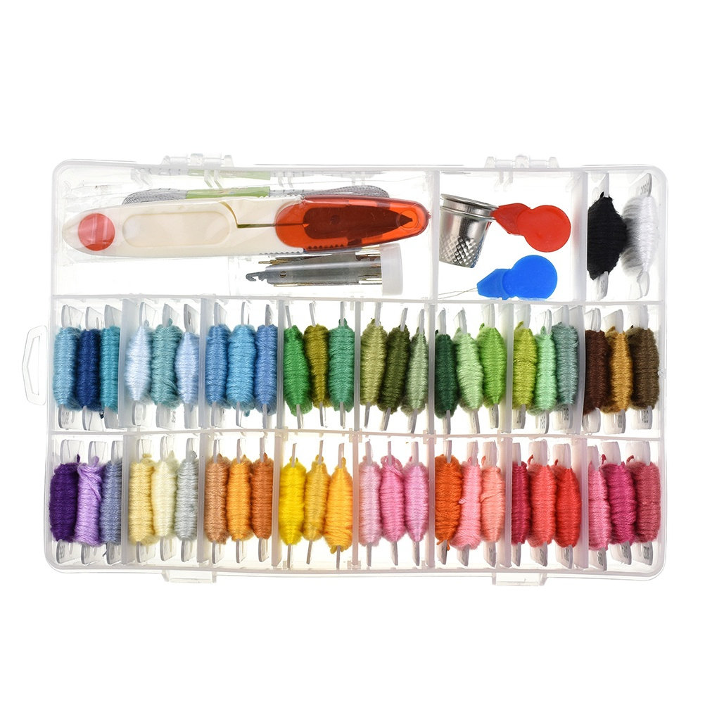 50가지 종류의 자수 키트 용품, 패턴이 포함된 초보자 - Embroidery For Beginners 리뷰 및 가격