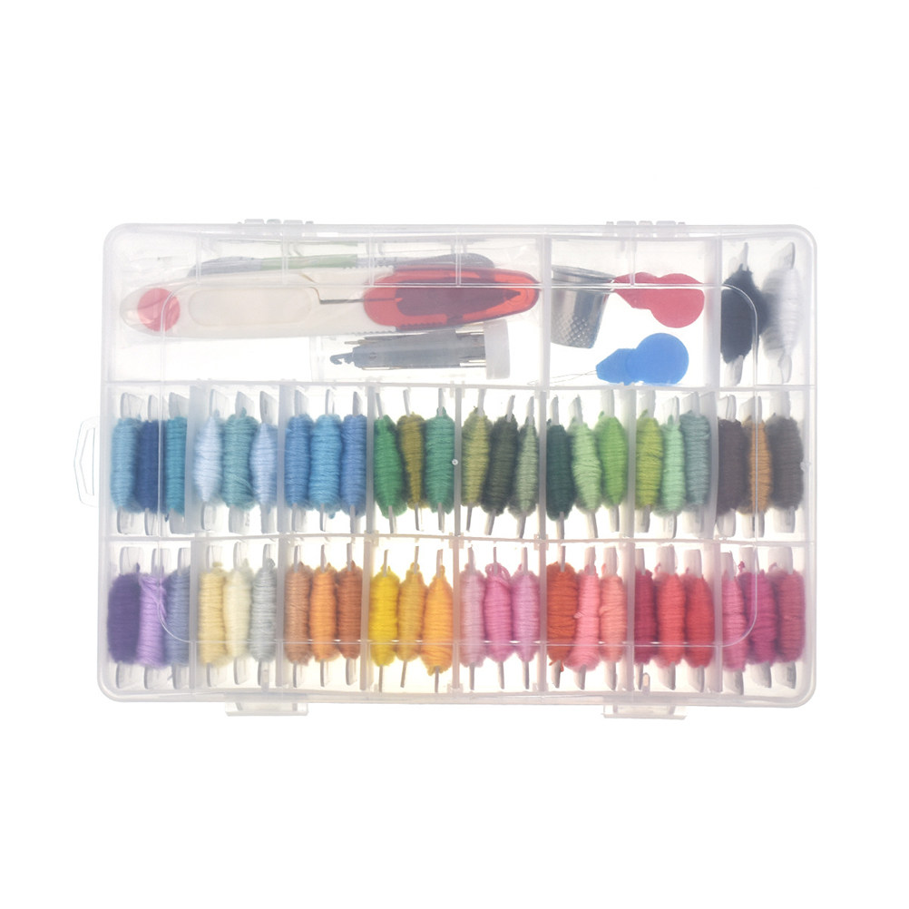 50가지 종류의 자수 키트 용품, 패턴이 포함된 초보자 - Embroidery For Beginners 리뷰 및 가격