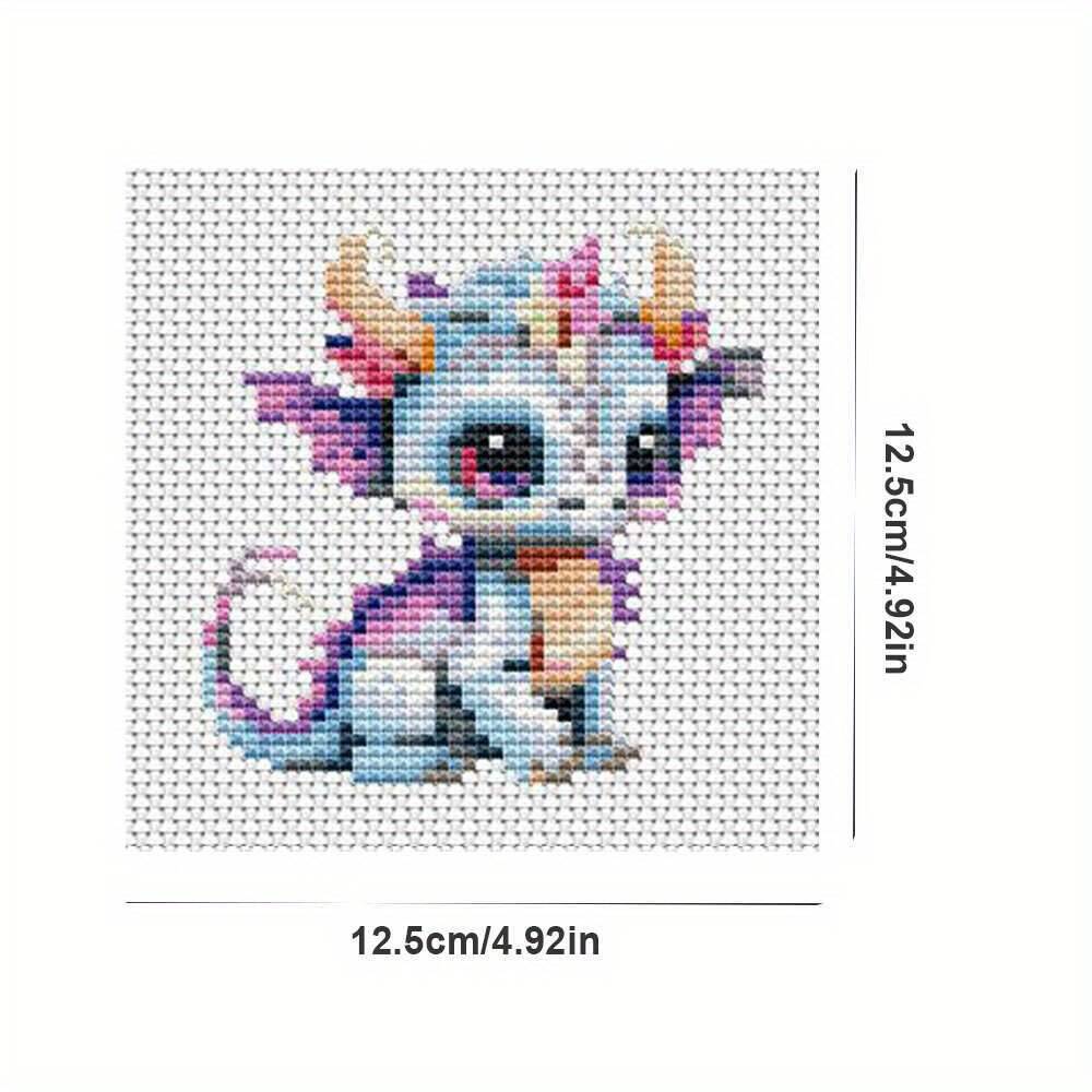 12개 드래곤 크로스 스티치 11CT 프린트 패브릭 자 - Embroidery Tas 리뷰 및 가격