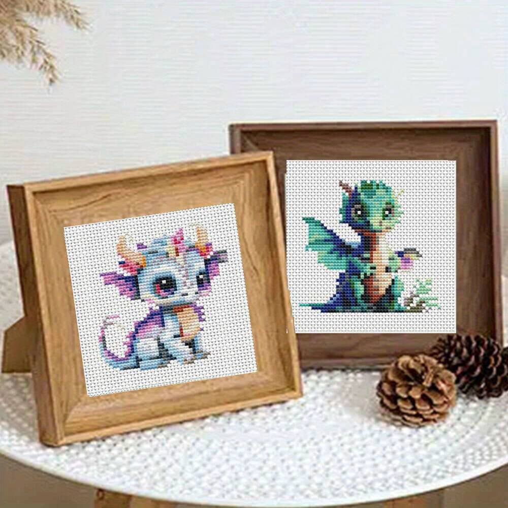12개 드래곤 크로스 스티치 11CT 프린트 패브릭 자 - Embroidery Tas 리뷰 및 가격