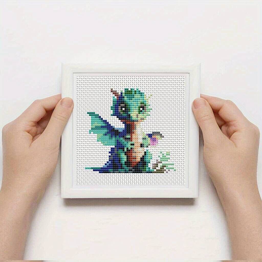 12개 드래곤 크로스 스티치 11CT 프린트 패브릭 자 - Embroidery Tas 리뷰 및 가격