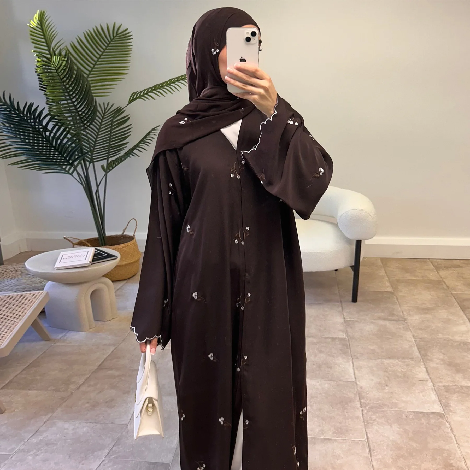 이드 여성 자수 아바야 무슬림 카디건 드레스 기도복 오 - Embroidery Kaftan 리뷰 및 가격