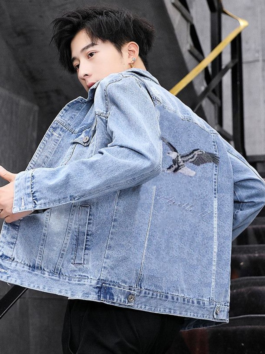 새로운 2026 남성 데님 재킷 봄 가을 자수 고급 청 - Embroidery Jeans 리뷰 및 가격