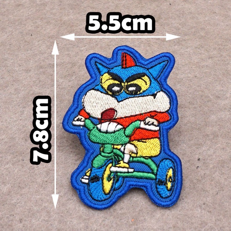 크레용 신짱 노하라 신노스케 중학교 귀여운 애니메이션  - Embroidery Patch 리뷰 및 가격
