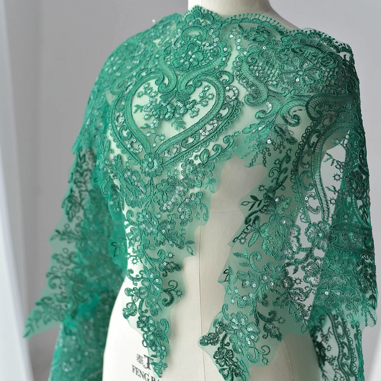3 미터/로트 9 색 속눈썹 레이스 스팽글 웨딩 베일  - Embroidery Veil 리뷰 및 가격
