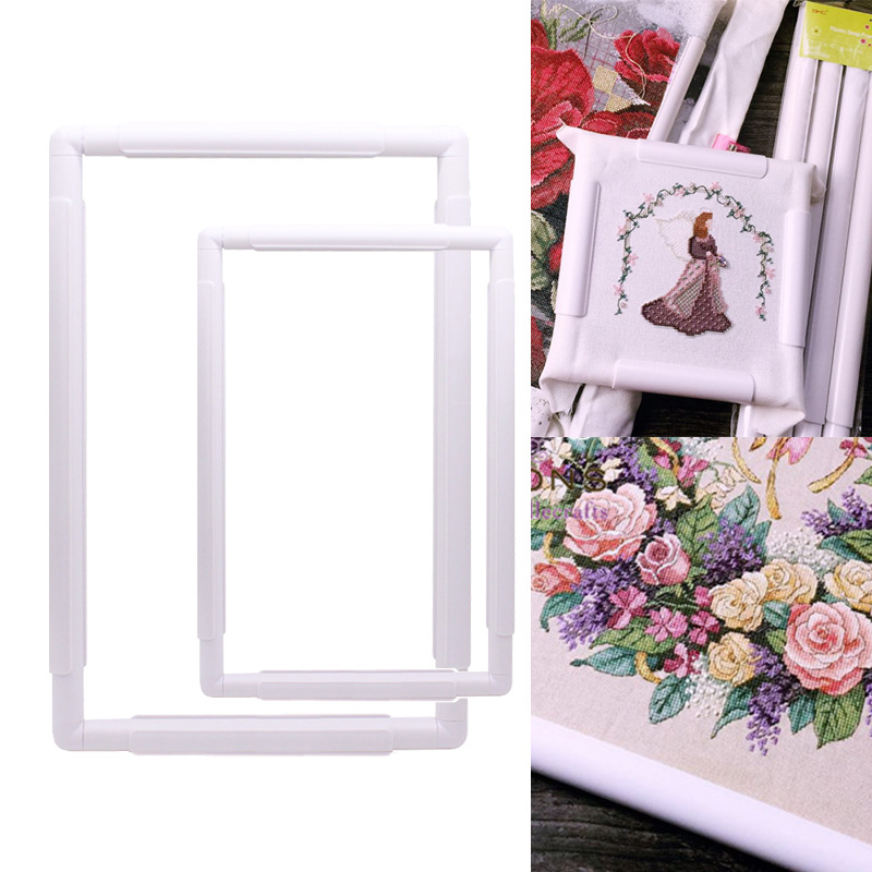 사각형 모양 자수 프레임 세트 플라스틱 크로스 스티치  - Embroidery Hoop Square 리뷰 및 가격