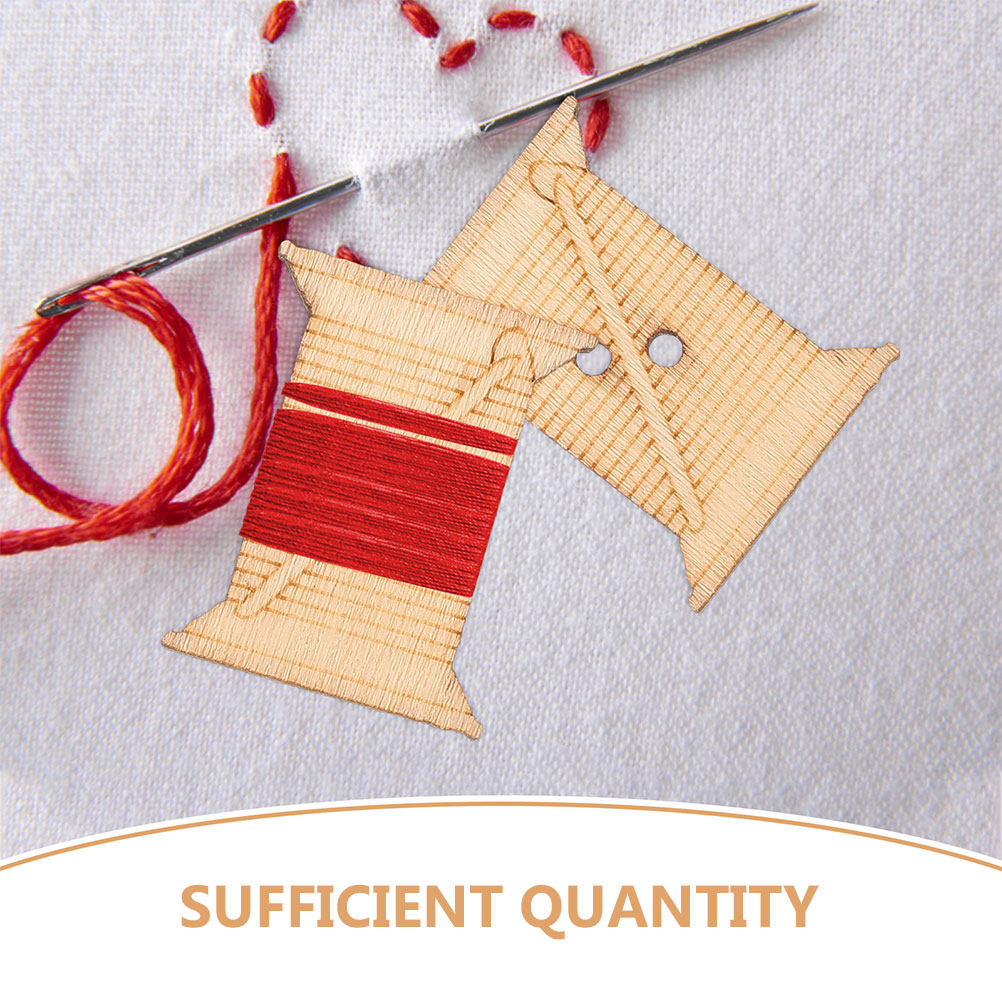 100개 나무 자수실 보빈 실 감는 카드 천연 소박한  - Embroidery Thread 리뷰 및 가격