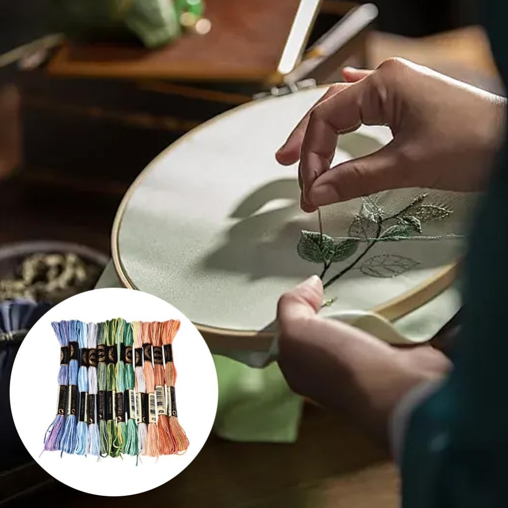 12개의 실뭉치, 105야드 크로스 스티치 자수실, 다 - Embroidery Thread 리뷰 및 가격