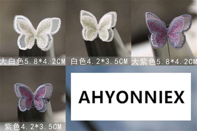AHYONNIEX 더블 레이어 오너디 나비 패치 자수  - Embroidery Veil 리뷰 및 가격