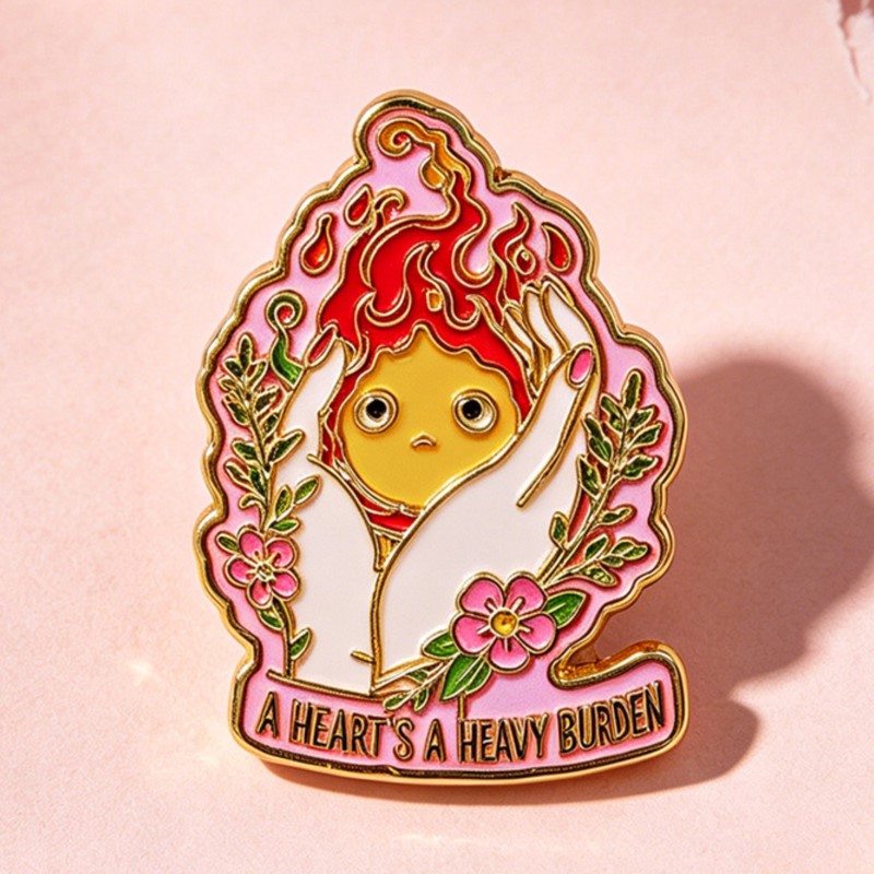 A HEART'S A HEAVY BURDEN 에나멜 핀 - Embroidery Garment 리뷰 및 가격