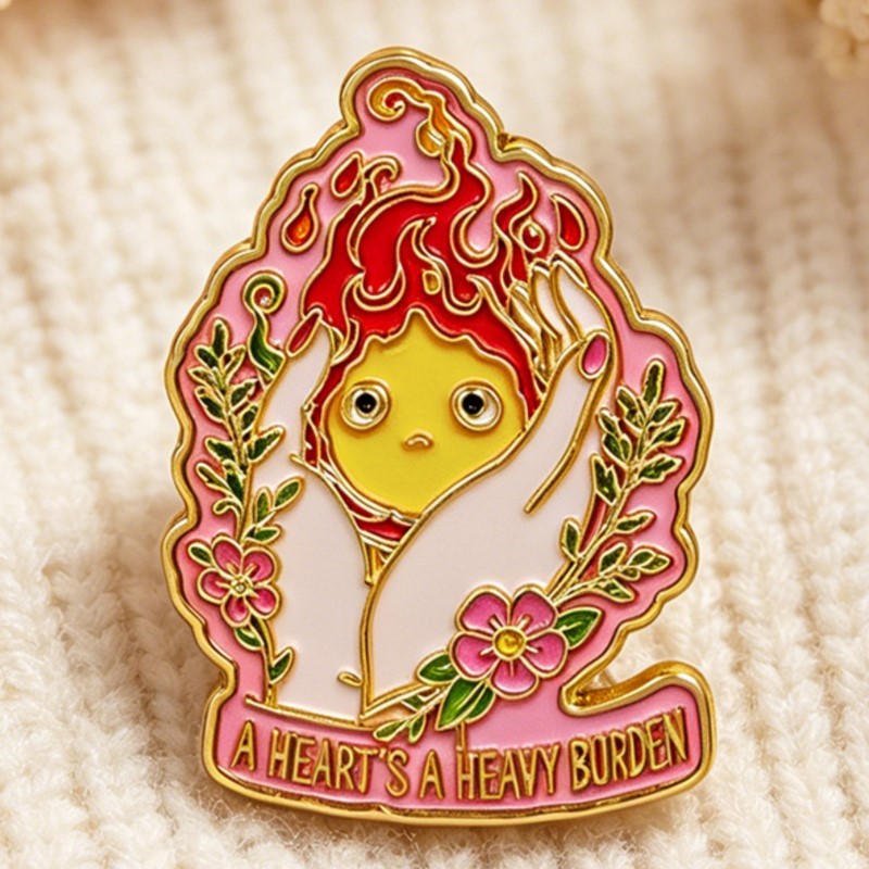 A HEART'S A HEAVY BURDEN 에나멜 핀 - Embroidery Garment 리뷰 및 가격