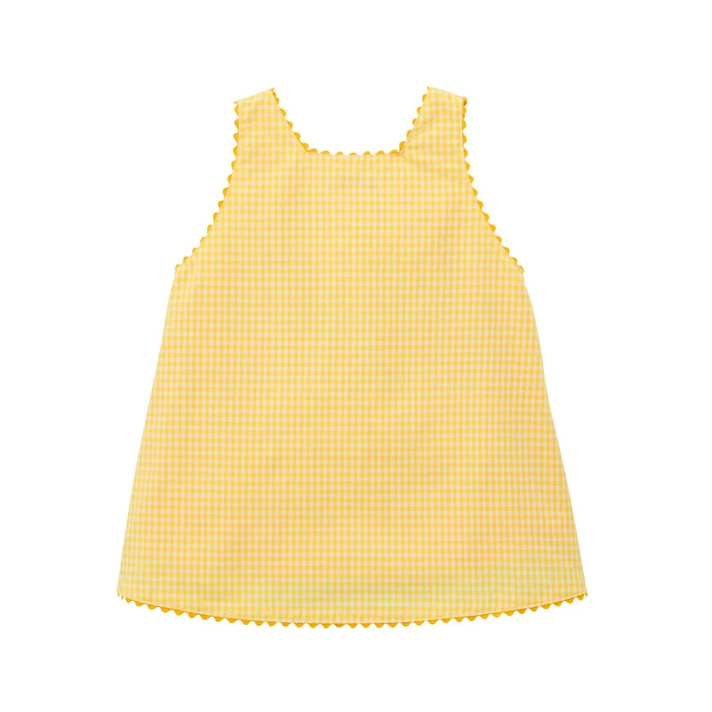 3-6Y 코튼 옐로우 코튼 귀여운 만화 토끼 체크 무늬 - Embroidery Yellow Dress 리뷰 및 가격