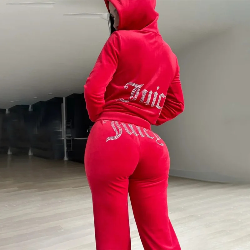 2025 신상 여성 캐주얼 스포츠 슈트 단색 레터 자수 - Embroidery Garment 리뷰 및 가격