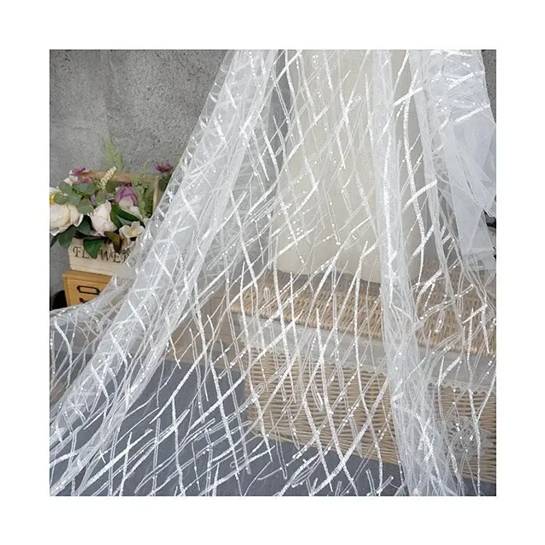 헤비 스팽글 레이스 원단 꽃 자수, 웨딩용 부드러운 화 - Embroidery Veil 리뷰 및 가격