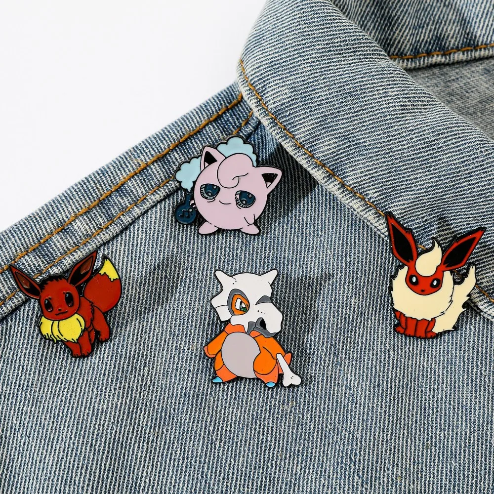 4 Pcs 캐릭터 만화 브로치 Flareon Jiggl - Embroidery Garment 리뷰 및 가격