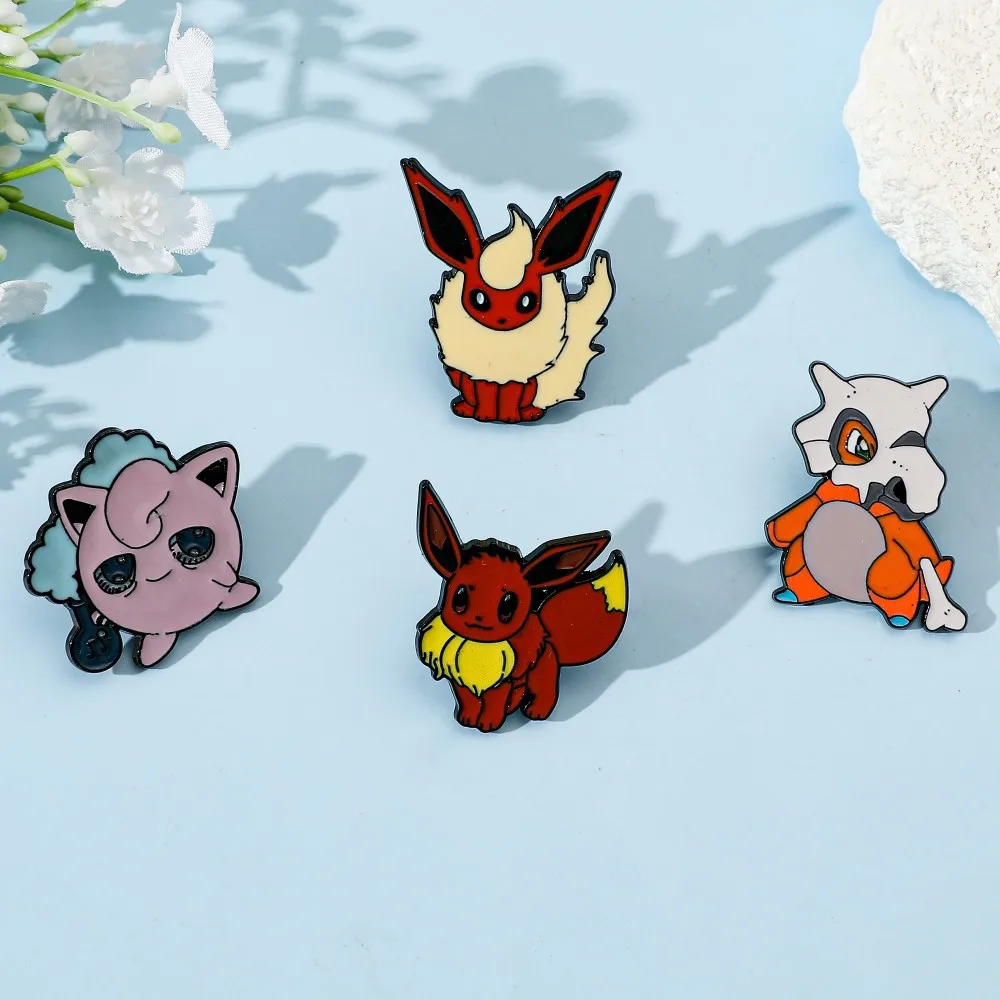 4 Pcs 캐릭터 만화 브로치 Flareon Jiggl - Embroidery Garment 리뷰 및 가격