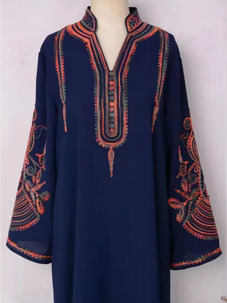 모로코 카프탄 아바야 여성 파티 드레스 아랍 자라비야  - Embroidery Kaftan 리뷰 및 가격