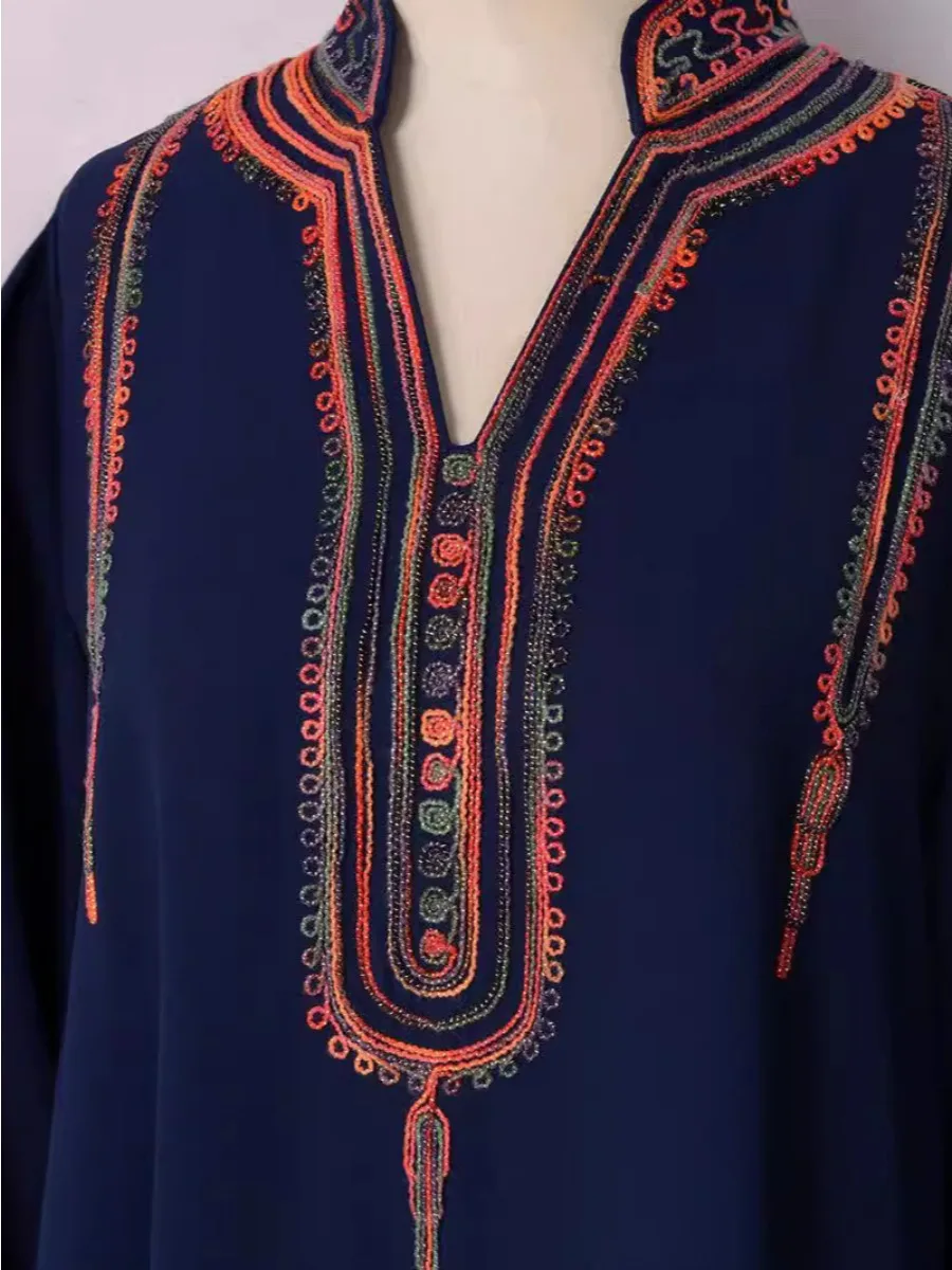 모로코 카프탄 아바야 여성 파티 드레스 아랍 자라비야  - Embroidery Kaftan 리뷰 및 가격