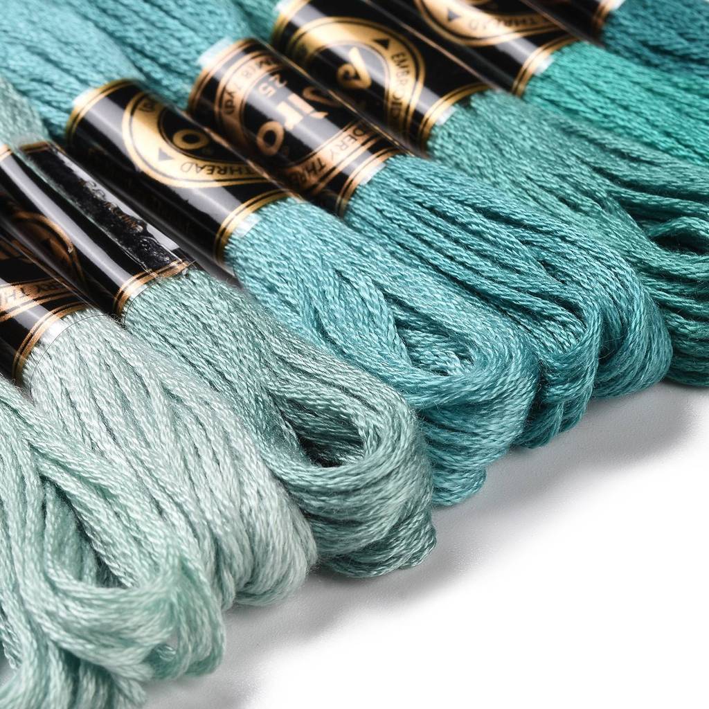1세트 8가닥 0.5mm 6겹 폴리에스터 자수실 비즈  - Embroidery Thread 리뷰 및 가격